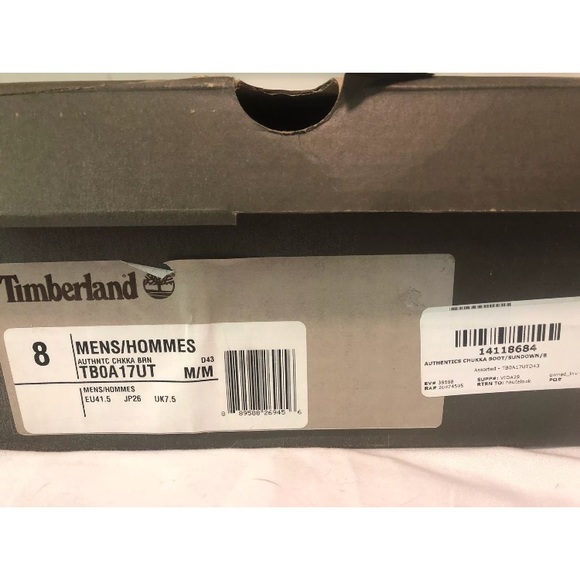 NEW Men’s Timberland Chukka Boots Brown size 8 - Picture 8 of 8